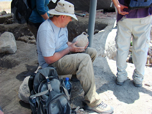 2012 Matt holding a Iron Age IIb Decanter